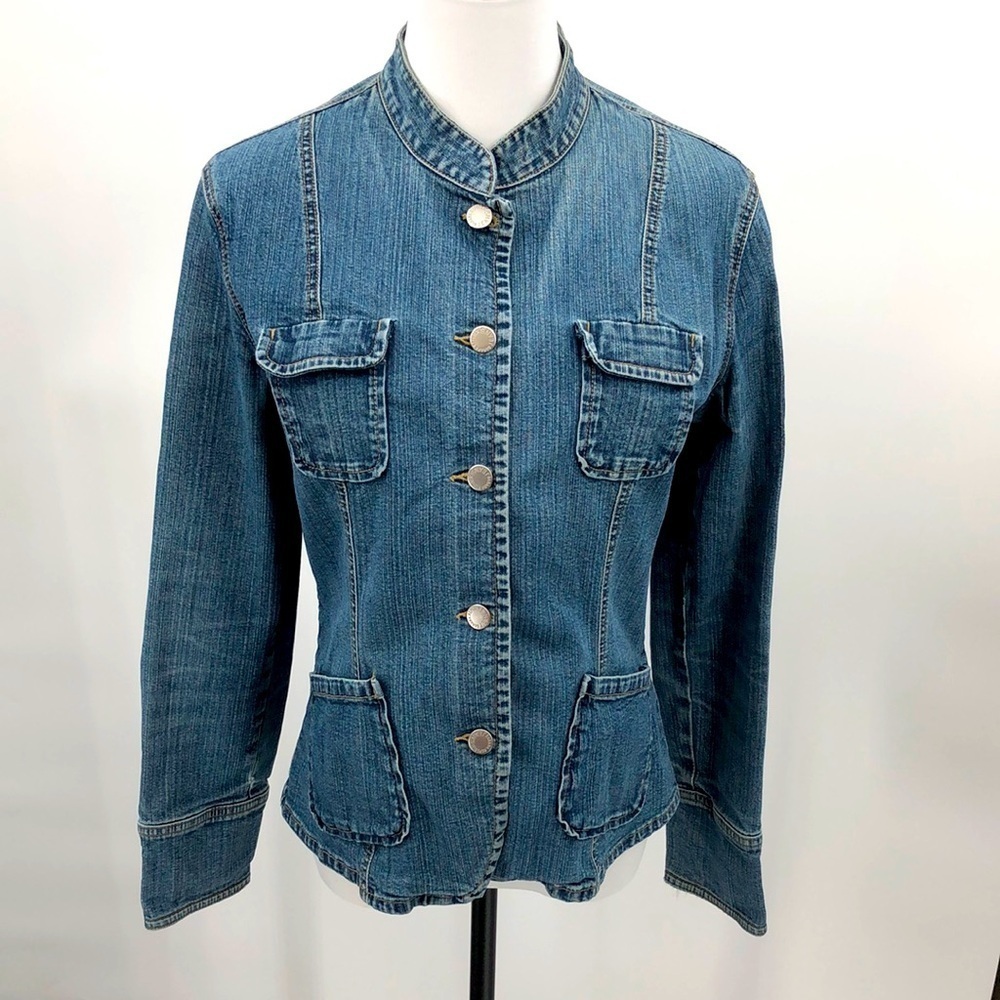 Banana Republic Factory Store Button Down Denim Jacket Size S